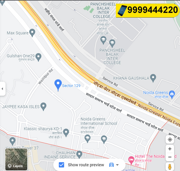 Paras Avenue Location Map