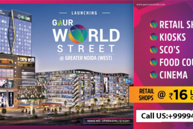 gaur world street mall shops