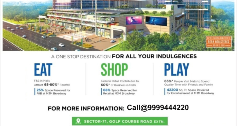 M3m Broadway Sector 71 Gurgaon Office Space