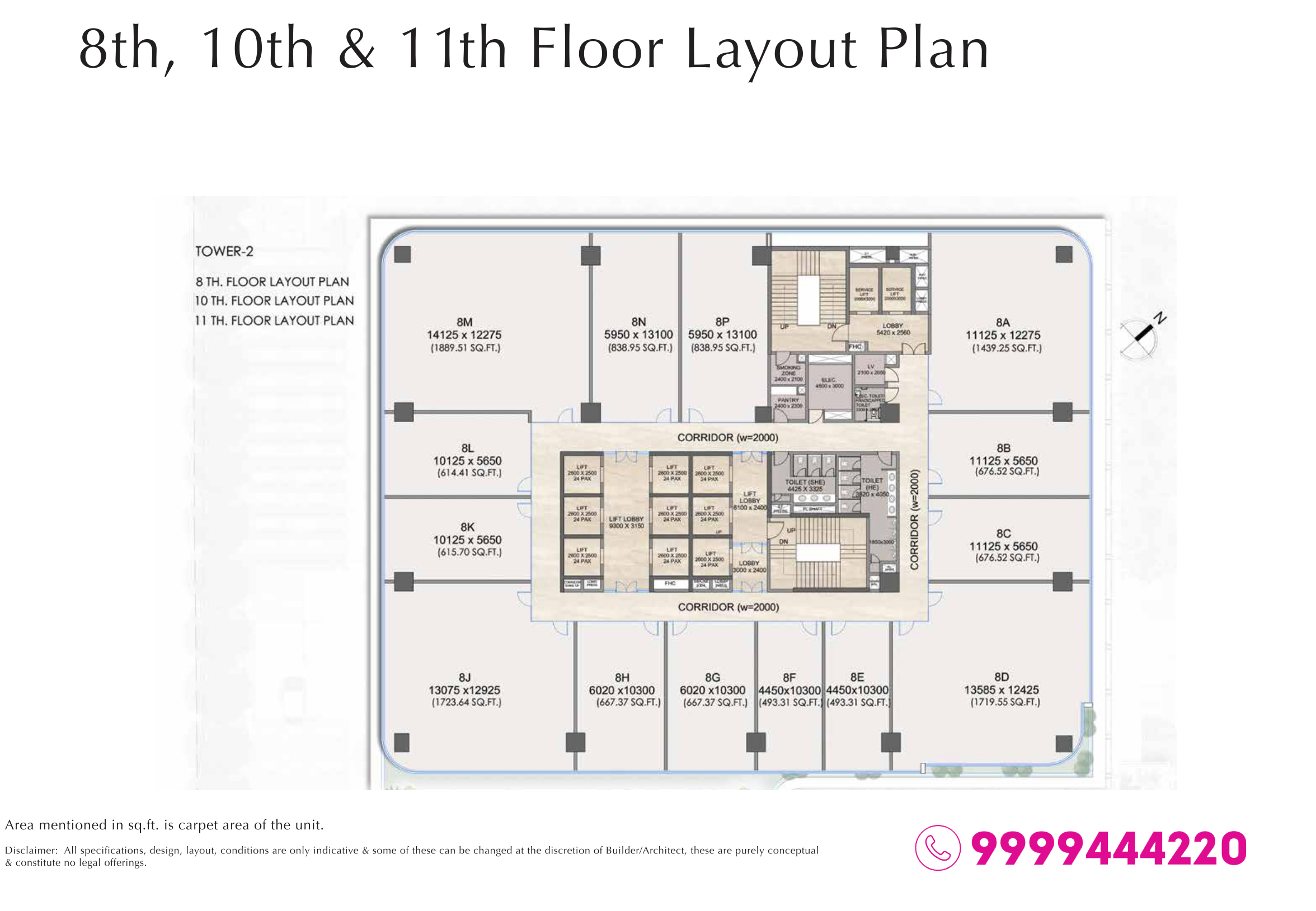 exotica-one32-8th-floor-layout-plan Exotica One32 8th Floor Plan